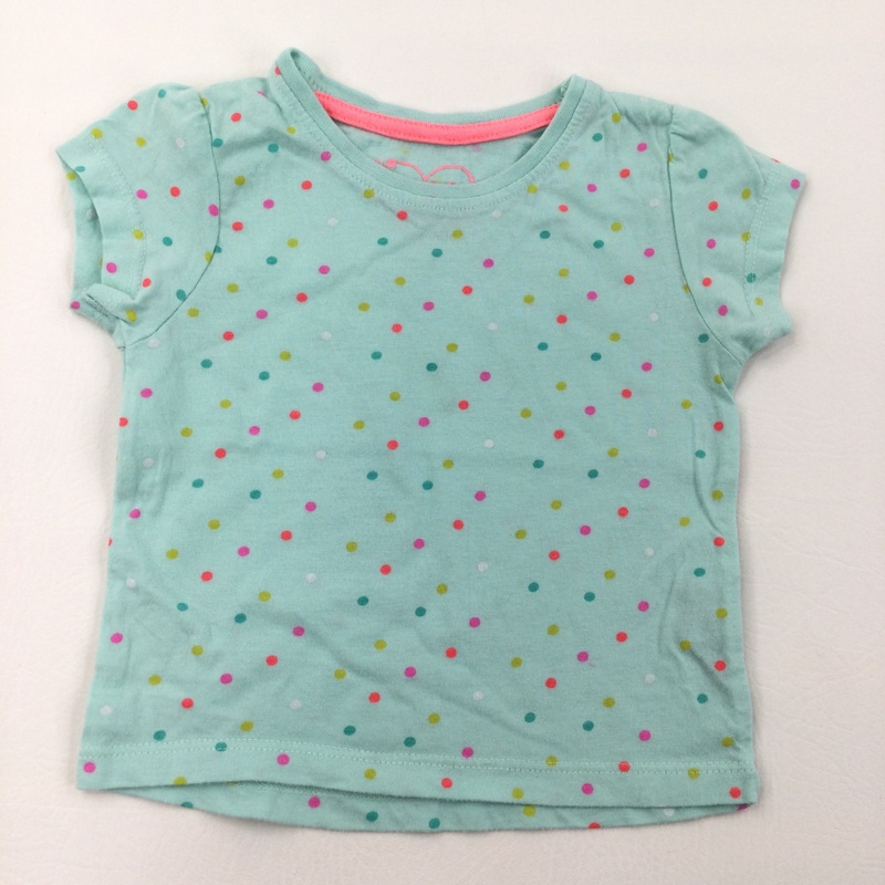 Spotty Mint T-Shirt - Girls 9-12 Months
