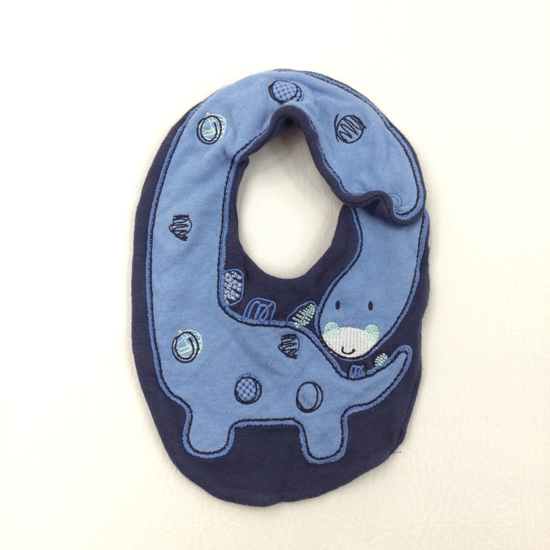 Dinosaur Blue Bib - Boys Newborn