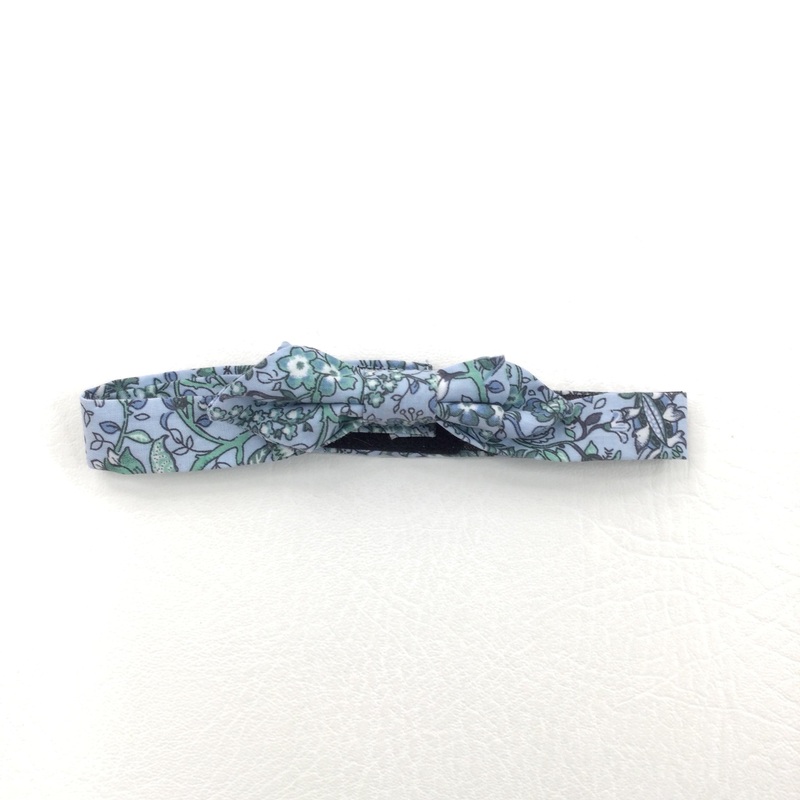 Flowers Blue Bow Tie - Boys 18-24 Months