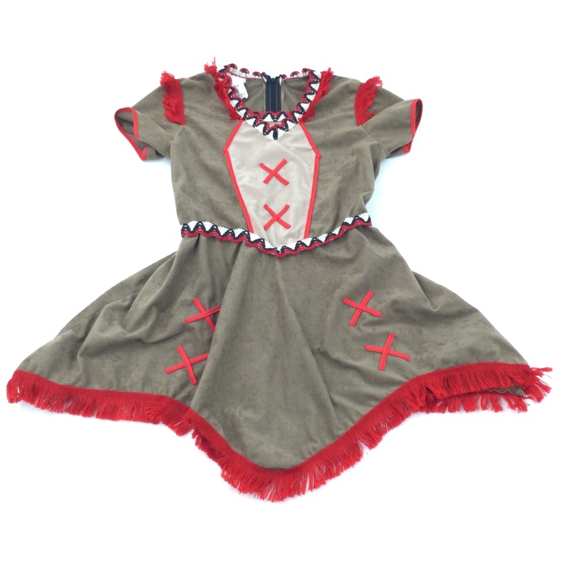 Native American Costume - Girls 7-9 Years (128cm)