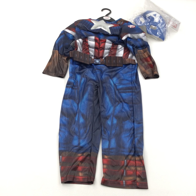 **NEW** Captain America Costume Including Helmet - Boys 3-4 Years