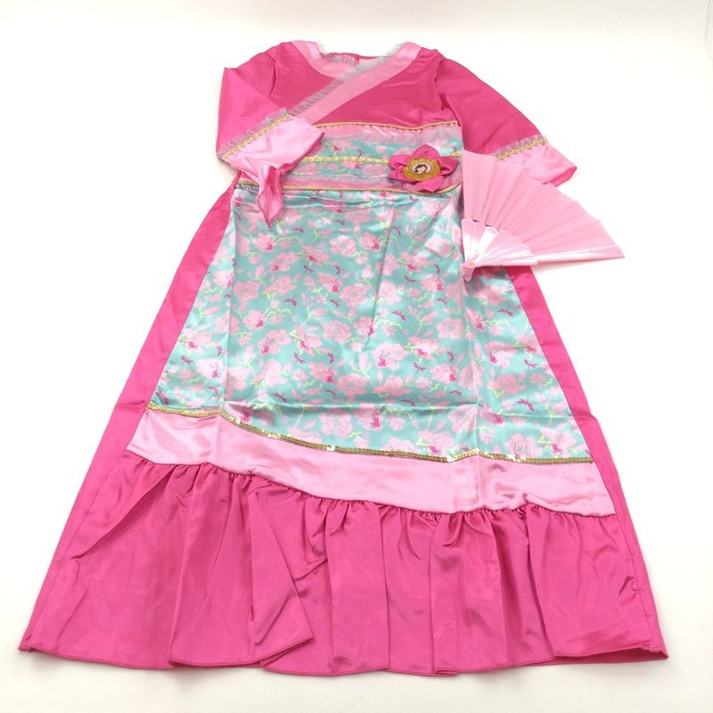 **NEW** Mulan Costume Including Fan - Girls 9-10 Years