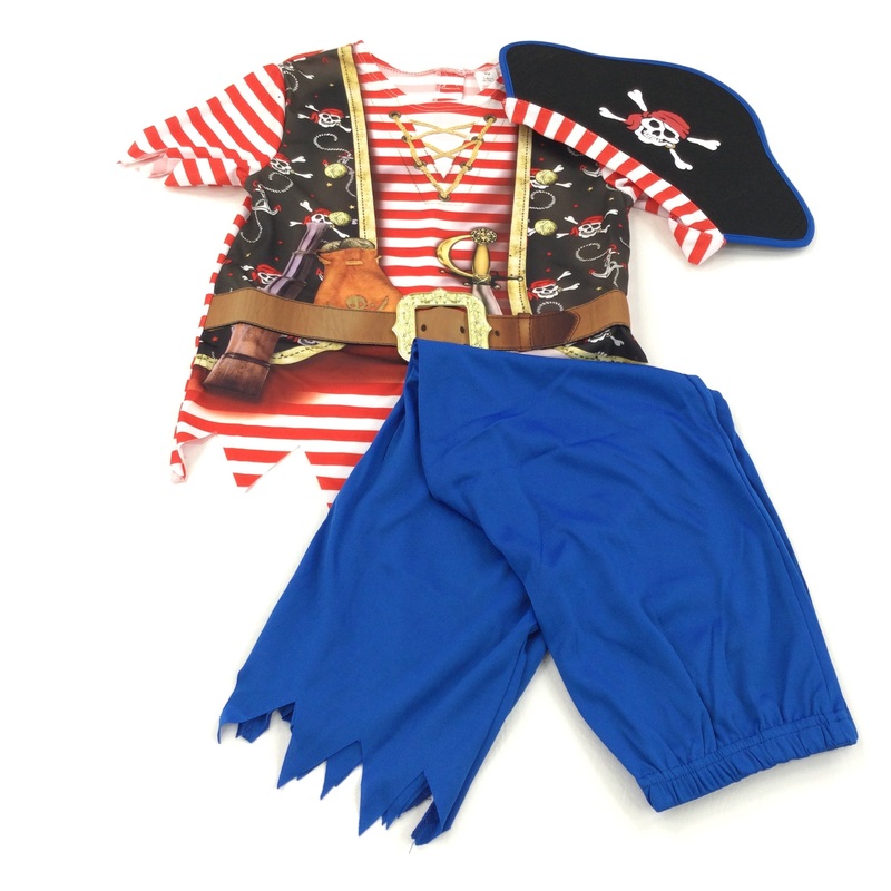 **NEW** Pirate Costume Including Hat - Boys/Girls 7-8 Years