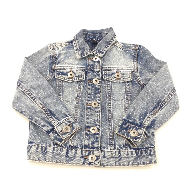 Spotty Denim Jacket - Girls 3-4 Years