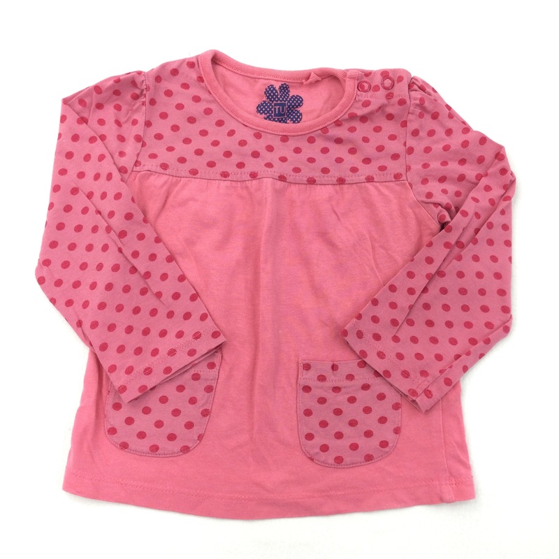 Spotty Pink Long Sleeve Top - Girls 9-12 Months