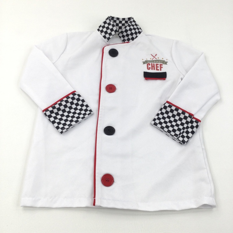 White Chef Costume - Boys/Girls 4-6 Years