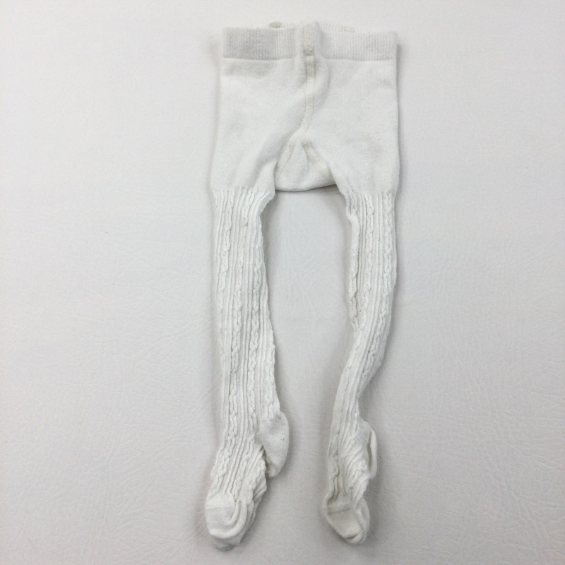 White Tights - Girls 3-6 Months