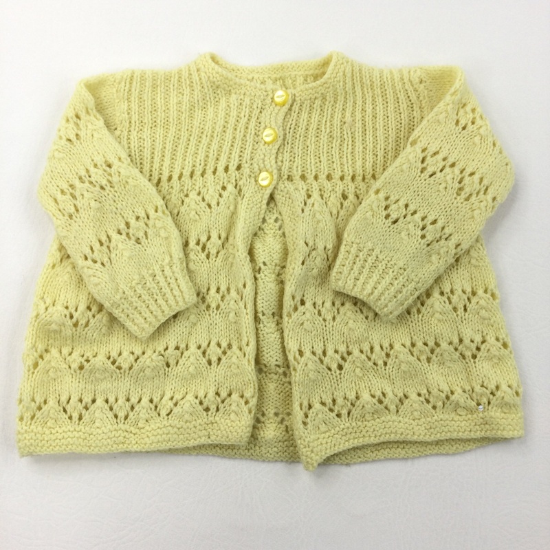 Yellow Knitted Cardigan - Girls 9-12 Months