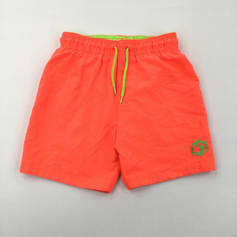 Bright Orange Swimming Shorts - Boys 6-7 Years