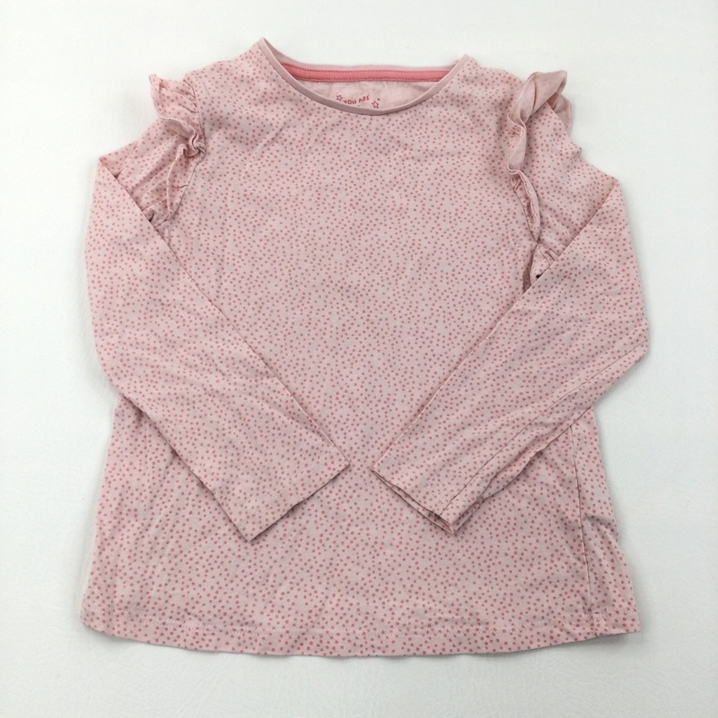 Pink Spotty Long Sleeve Top - Girls 5-6 Years