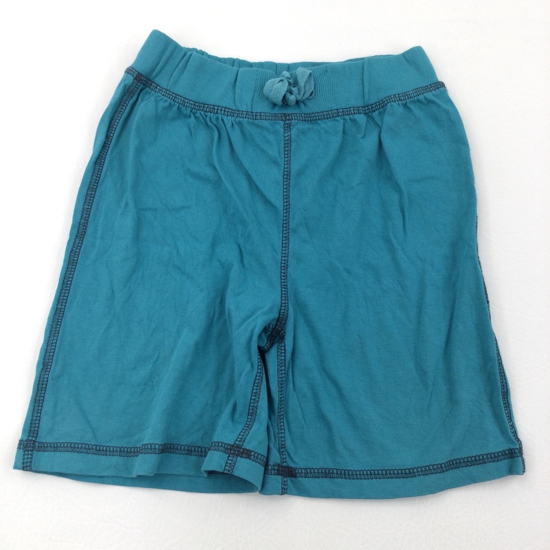 Teal Cotton Shorts - Boys 2-3 Years