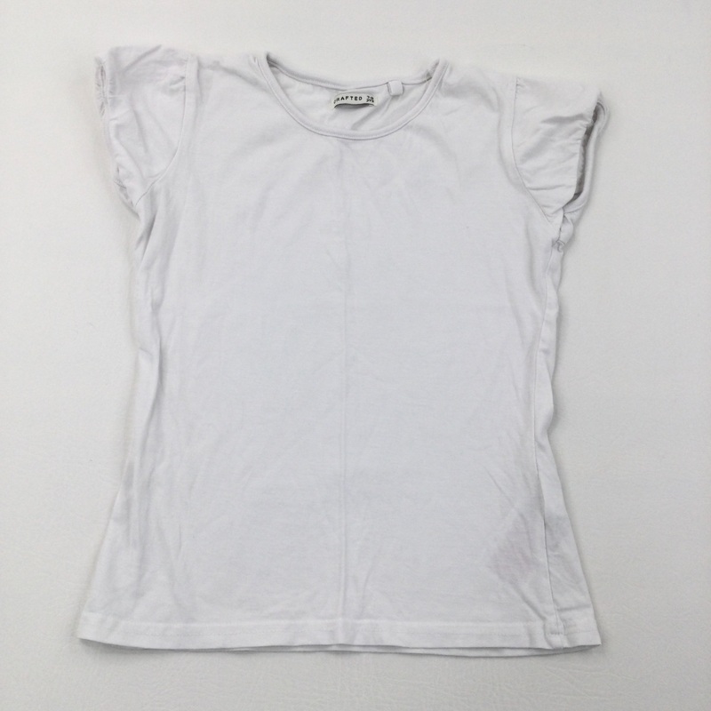 White T-Shirt - Girls 7-8 Years