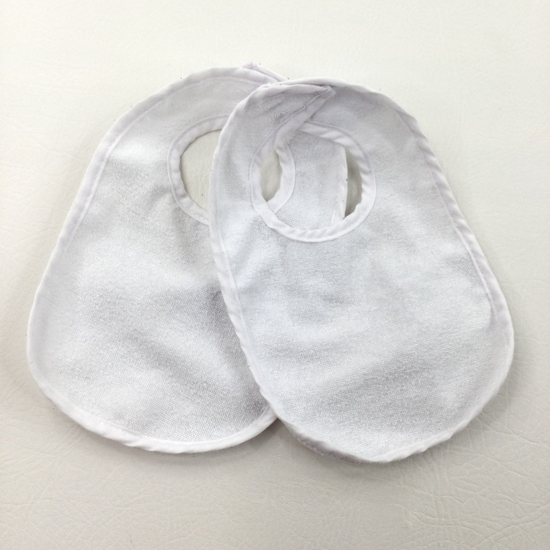 2 Pack White Bibs - Boys/Girls Newborn