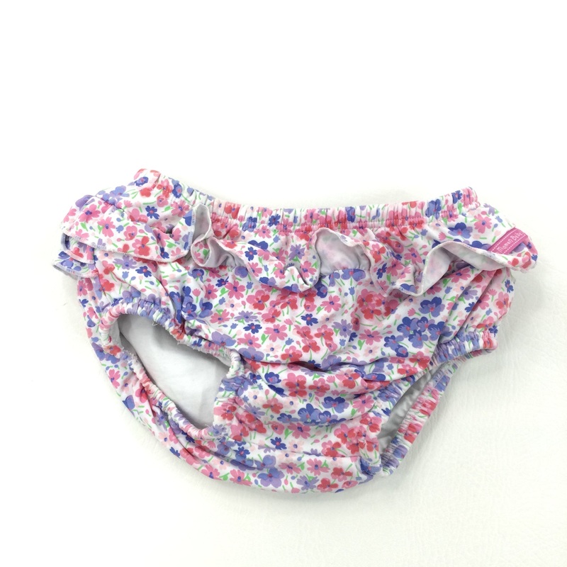 Flowery Swim Nappy Pants - Girls 2-3 Years