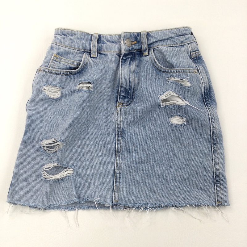 Ripped Denim Skirt - Girls 14 Years