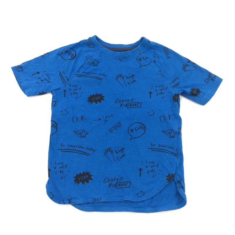 Slogans Blue T-Shirt - Boys 3-4 Years