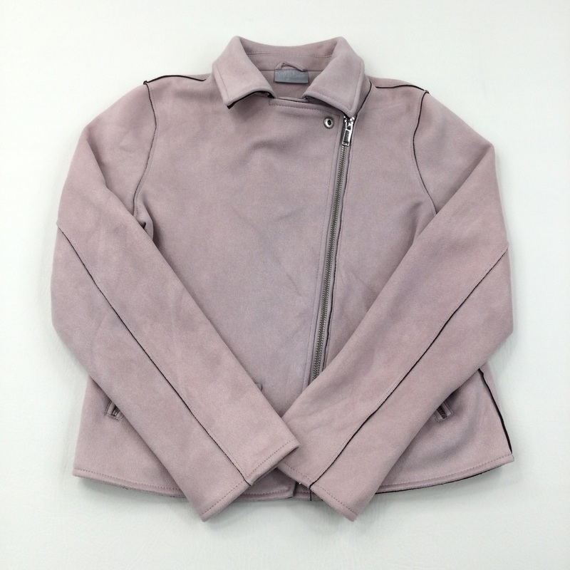 Suede Look Pink Jacket - Girls 11 Years