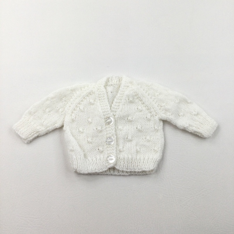 White Knitted Cardigan - Boys/Girls Newborn