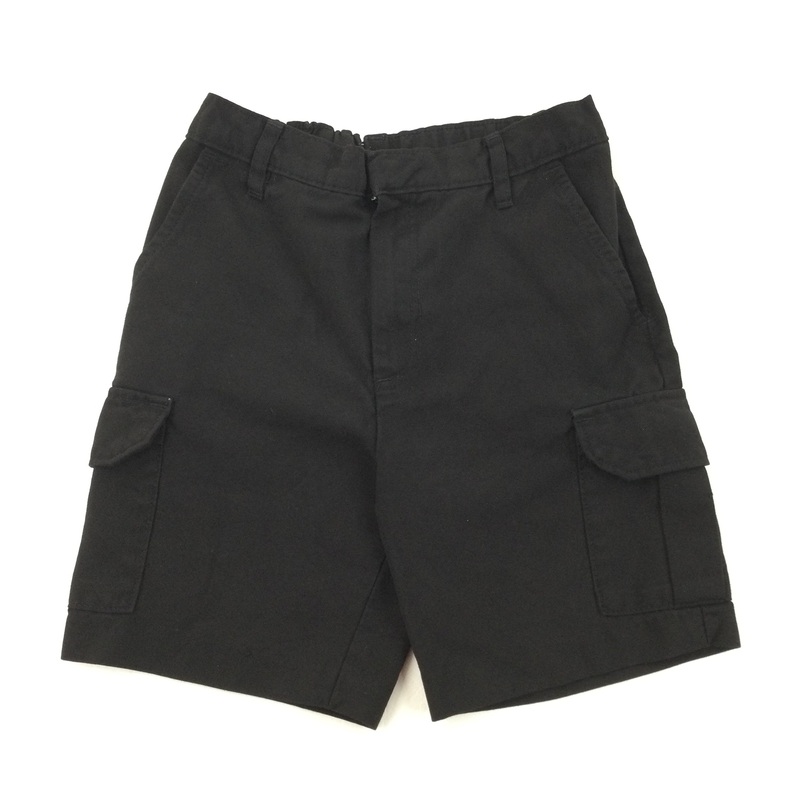Black Shorts with Adjustable Waist - Boys 8 Years
