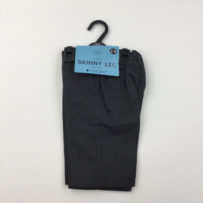 **NEW** 2 Pack Skinny Leg Grey Shorts - Boys 3-4 Years