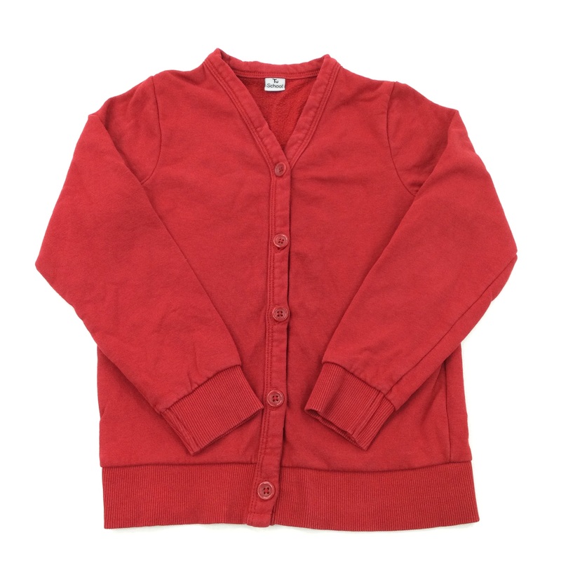 Red Cardigan - Girls 7 Years