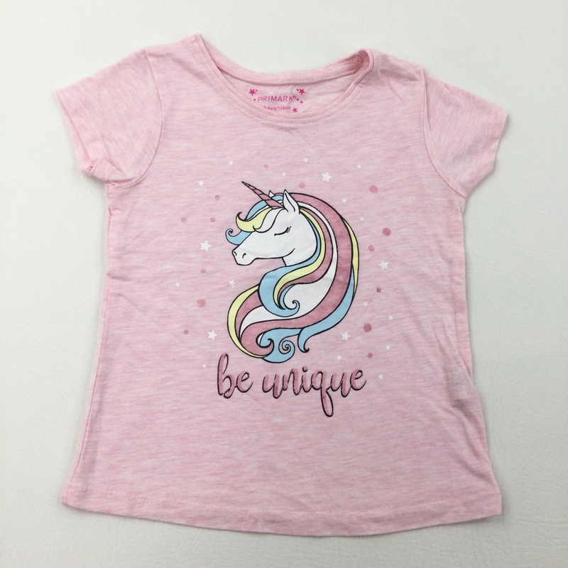 Unicorn Pink T-Shirt - Girls 3-4 Years