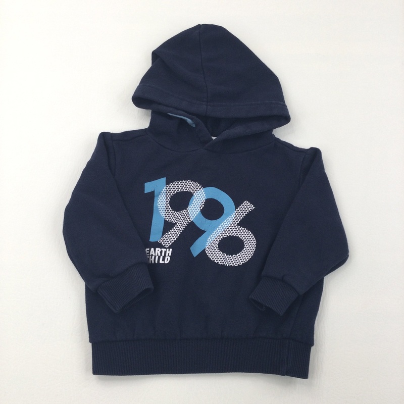 '1996' Navy Hoodie - Boys 12-18 Months