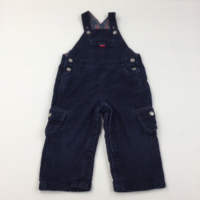 Navy Cord Dungarees - Boys 18-24 Months