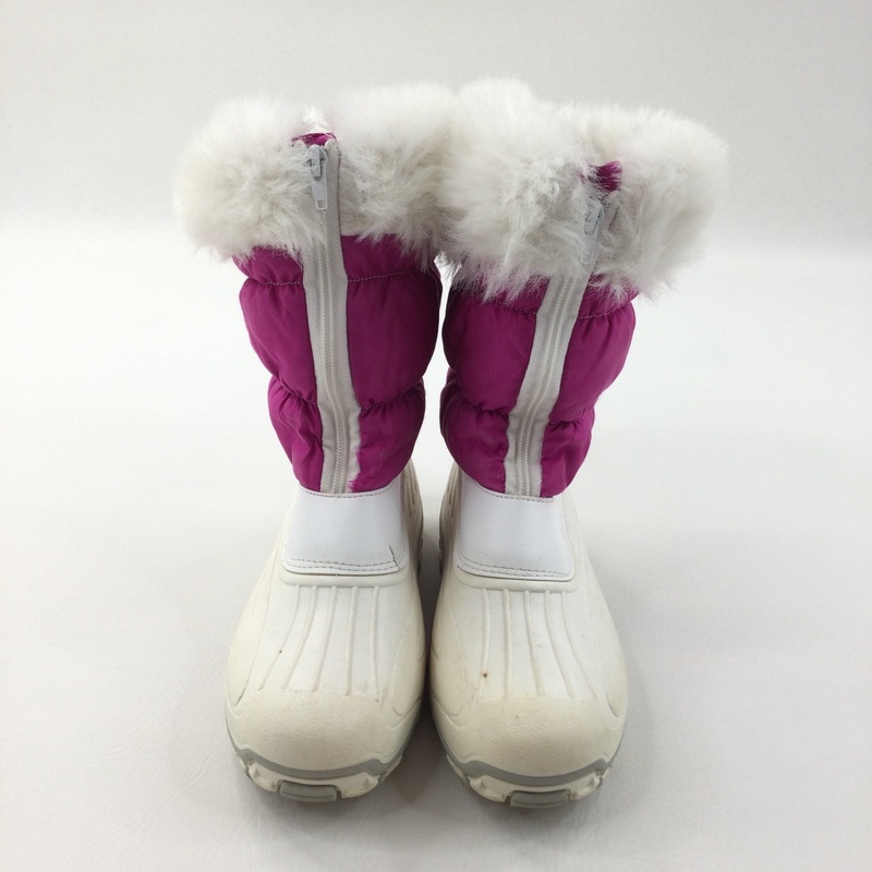 Pink & White Snow Boots - Girls - Shoe Size 4-5 (Adult)