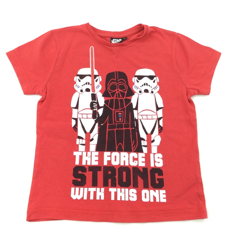 Star Wars Red T-Shirt - Boys 5-6 Years