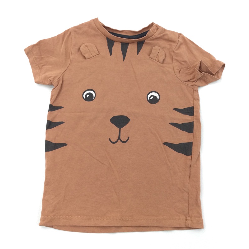 Tiger Burnt Orange T-Shirt - Boys 12-18 Months