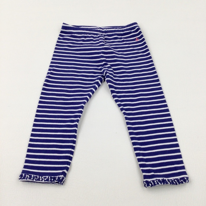 Blue Striped Leggings - Girls 18-24 Months