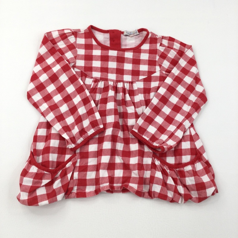 Red & White Check Blouse - Girls 4-5 Years