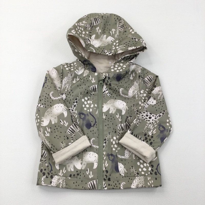 Animals Green Jacket - Boys 9-12 Months