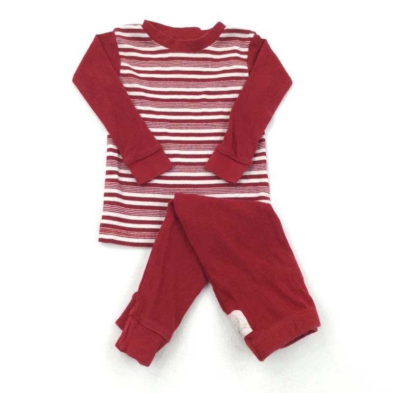 Red & White Long Sleeve Top & Trousers Set - Boys 9-12 Months