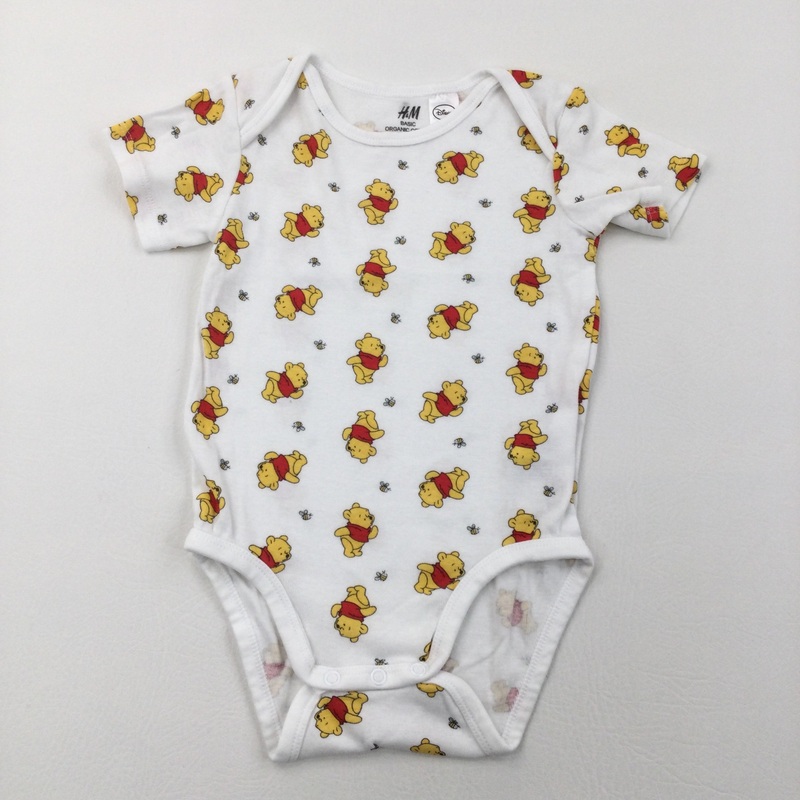 Winnie the Pooh White Short Sleeve Bodysuit - Boys/Girls 18-24 Months