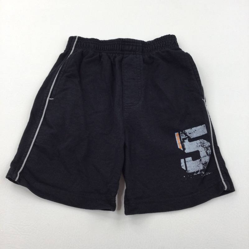 Black Lightweight Jersey Shorts - Boys 5-6 Years