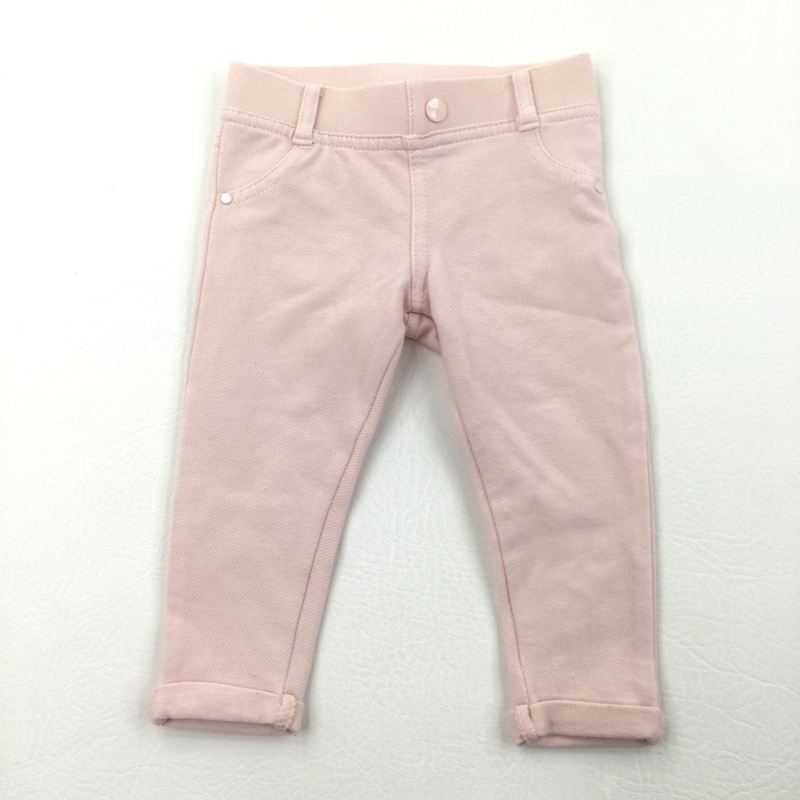 Pale Pink Jeggings - Girls 6-9 Months