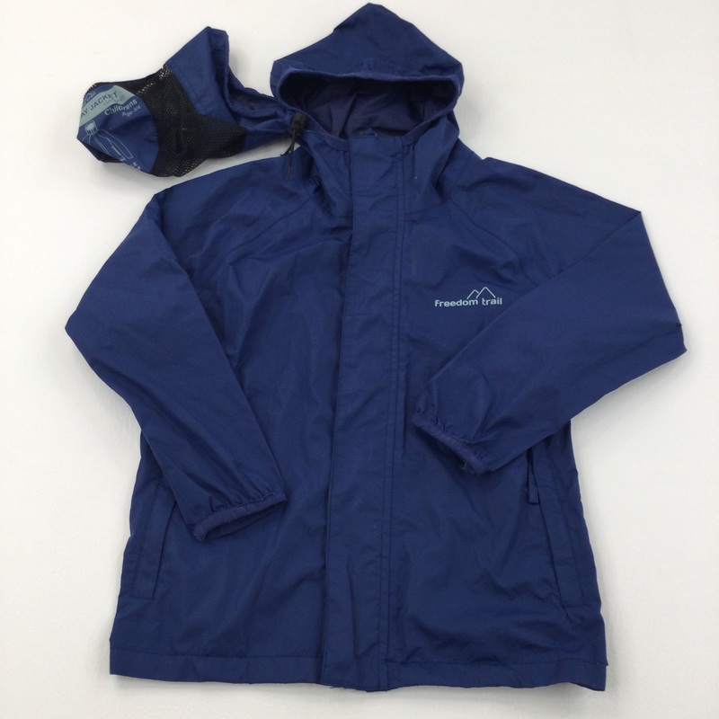 Blue Lightweight Showerproof Jacket with Hood - Boys 3-4 Years