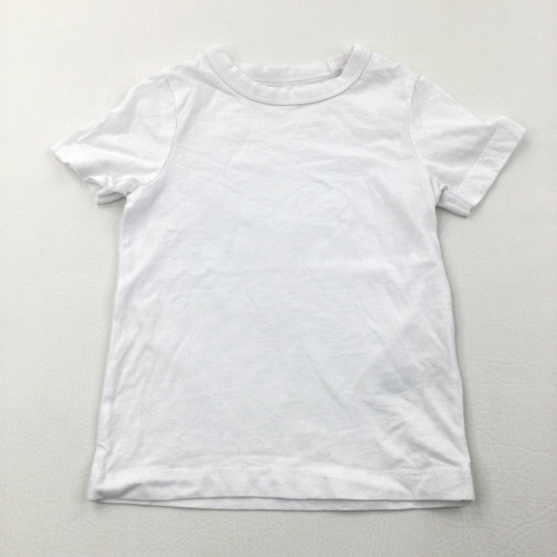 White T-Shirt - Boys/Girls 12-18 Months