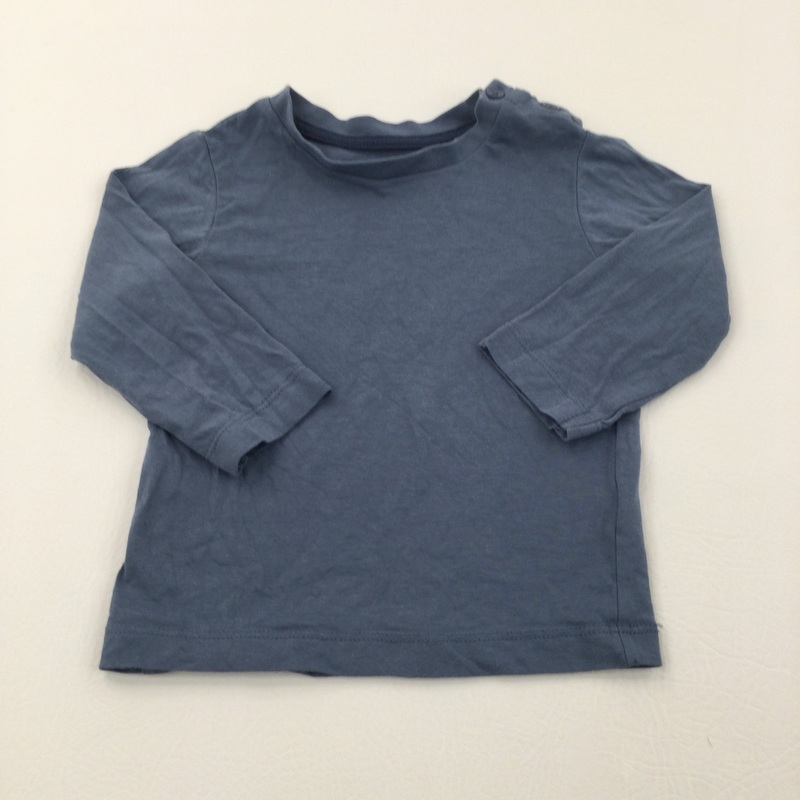 Slate Blue Long Sleeve Top - Boys 9-12 Months