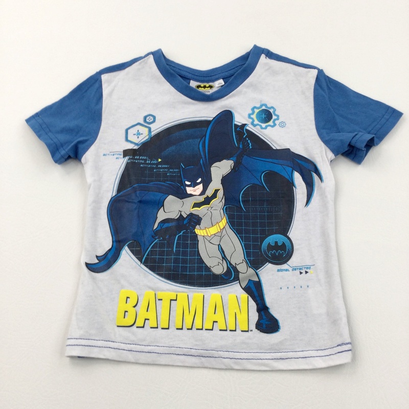 'Batman' Blue & White T-Shirt - Boys 2-3 Years