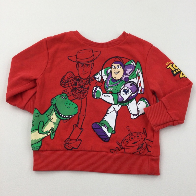 Toy Story Buzz, Woody & Rex Red Sweatshirt - Boys 12-18 Months