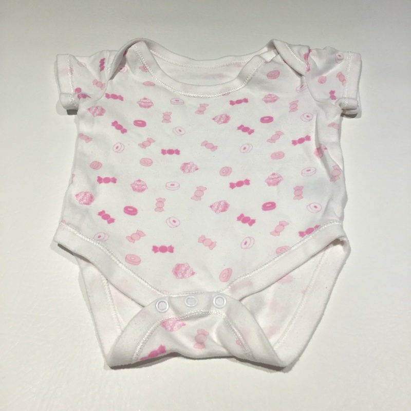 Sweets & Cupcakes Pink & White Short Sleeve Bodysuit - Girls 0-3m