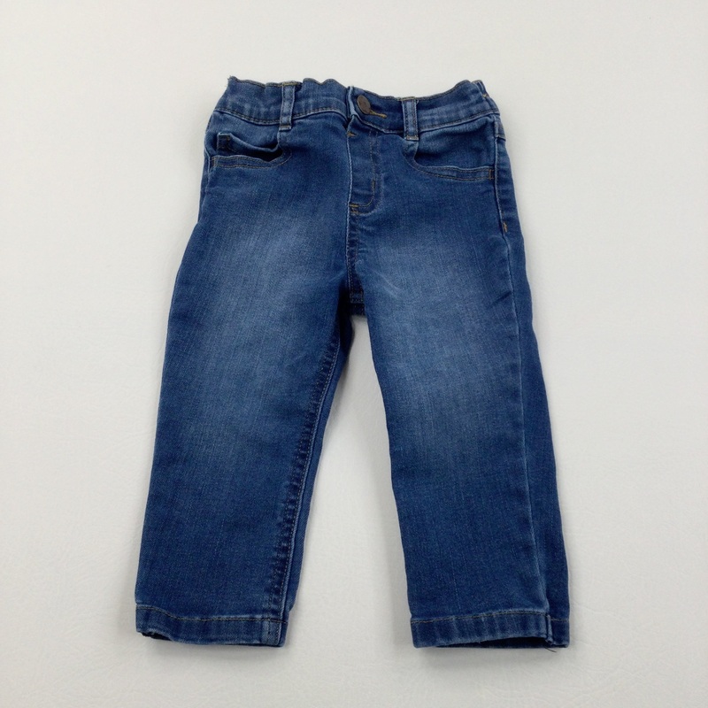 Mid Blue Denim Jeggings - Girls 18 Months