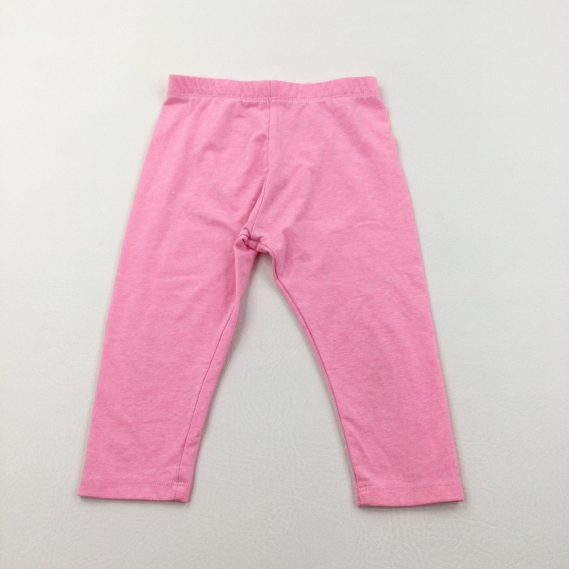 Pink Cropped Leggings - Girls 3-4 Years