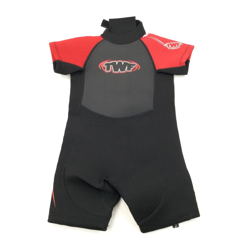Red & Black Shortie Wetsuit - Boys/Girls 2-3 Years