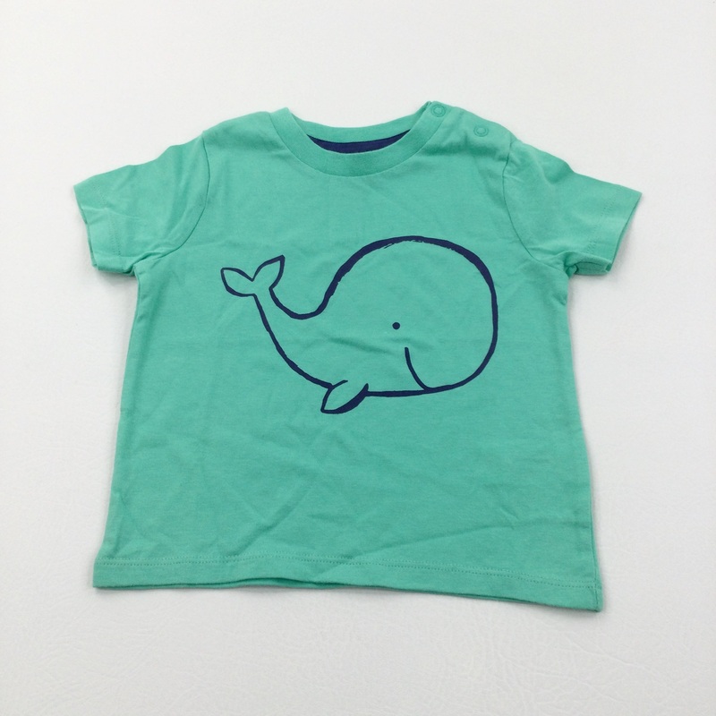 Whale Green T-Shirt - Boys 12-18 Months