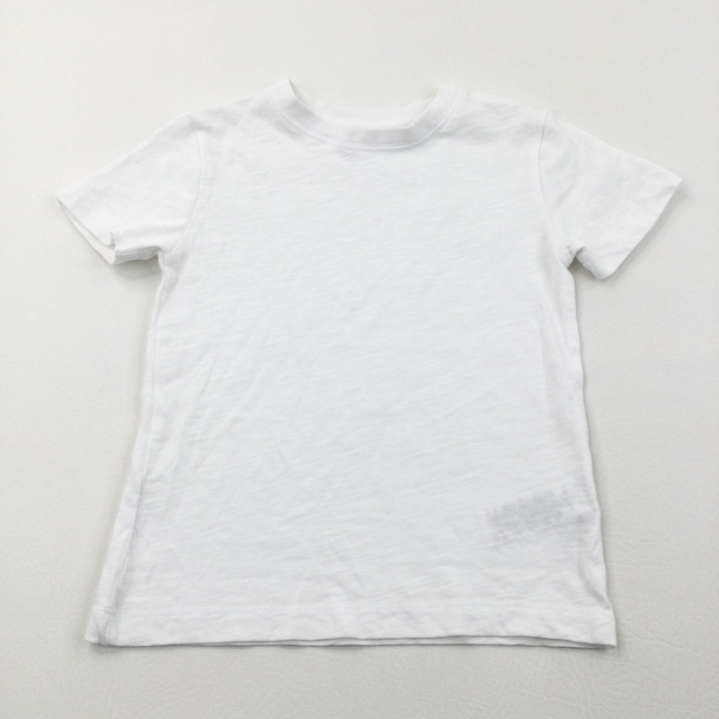 White T-Shirt - Boys/Girls 2-3 Years