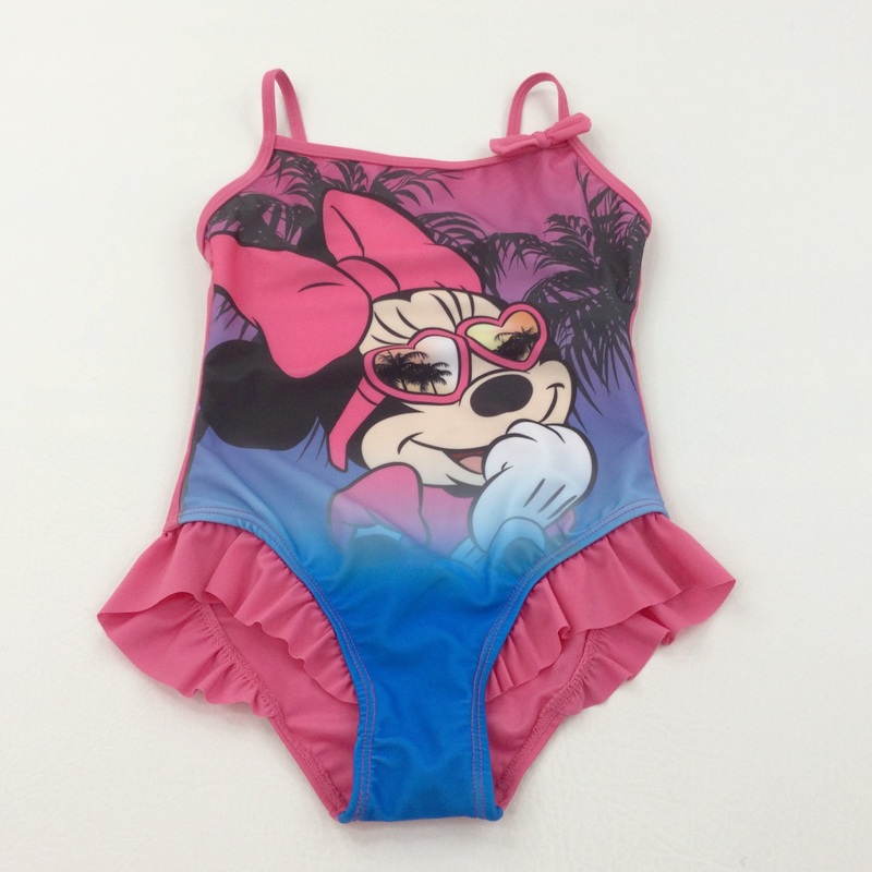 Minnie Mouse Pink Swimming Costume - Girls 6 Years